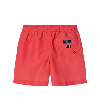 Hackett London Einfarbig roter Badeanzug