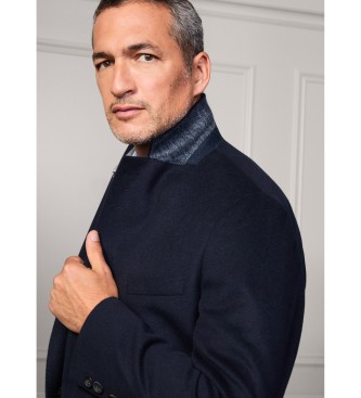Hackett London Plašč Savile Navy