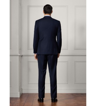 Hackett London Kostym Plain marinblå