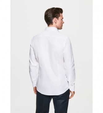 Hackett London Chemise Slim Fit Oxford blanche