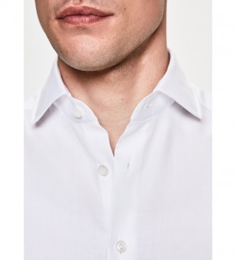 Hackett London Chemise Slim Fit Oxford blanche