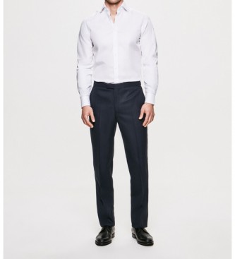 Hackett London Chemise Slim Fit Oxford blanche