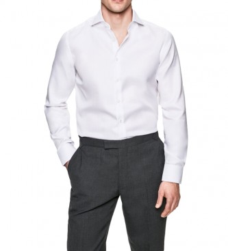 Hackett London Chemise Slim Fit Twill Oxford blanc