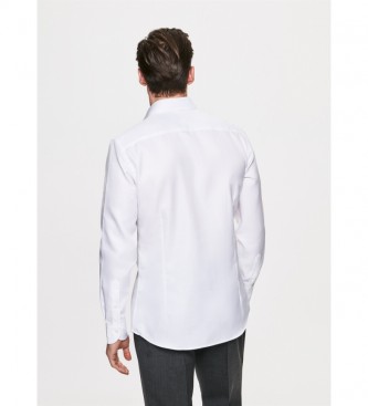 Hackett London Camisa Oxford de Sarga Slim Fit blanco