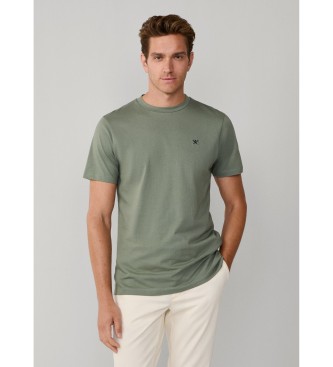 Hackett London T-shirt with logo fit classic green