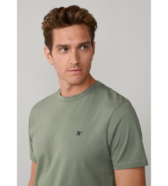 Hackett London T-shirt with logo fit classic green
