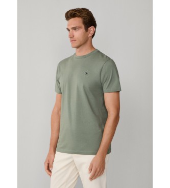 Hackett London T-shirt with logo fit classic green