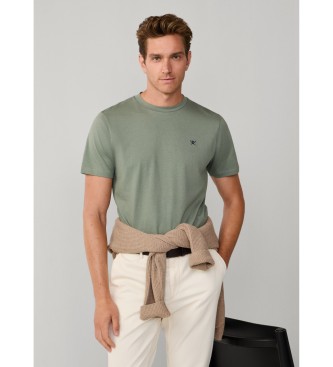 Hackett London T-shirt with logo fit classic green