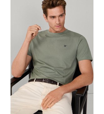 Hackett London T-shirt with logo fit classic green