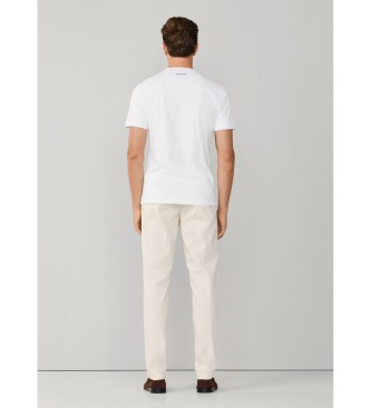 Hackett London T-shirt with classic fit logo white