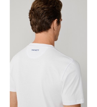 Hackett London T-shirt with classic fit logo white