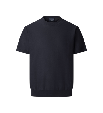 Hackett London Stop Start Pleten pulover mornarsko modra