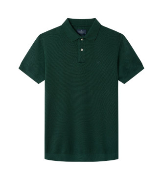 Hackett London Polo en tricot Stop Start vert
