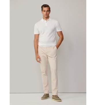 Hackett London Polo bianca dalla vestibilit classica