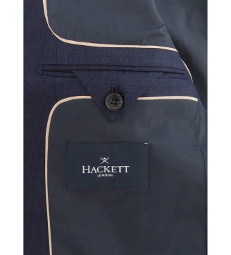 Hackett London Navy Linen Suit