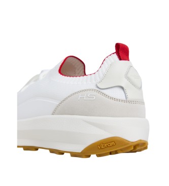 Hackett London Studio Fire Leather Sneakers white