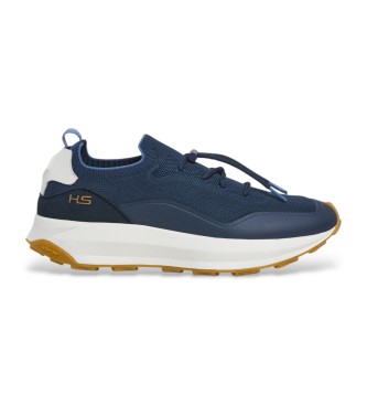 Hackett London Studio Fire Leren Sneakers navy