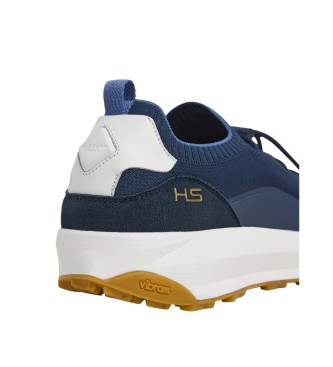 Hackett London Studio Fire Leren Sneakers navy