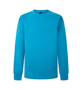 Hackett London Am Embossed sweatshirt blue