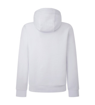 Hackett London Sweatshirt Amr Embossed white