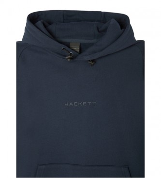 Hackett London Regulowana bluza z kapturem granatowa