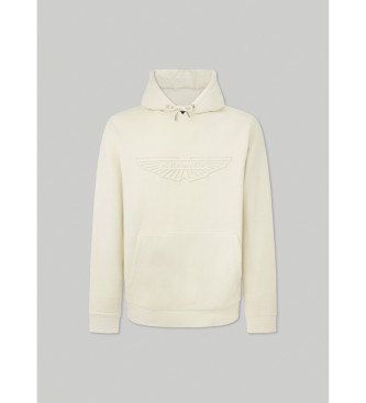 Hackett London Sudadera con Capucha Aston Marin blanco roto