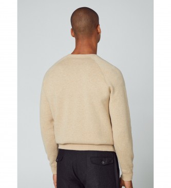 Hackett London Beige knitted sweatshirt