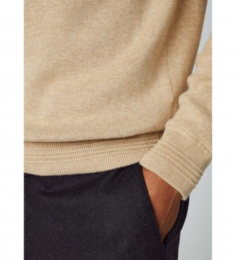 Hackett London Beige knitted sweatshirt