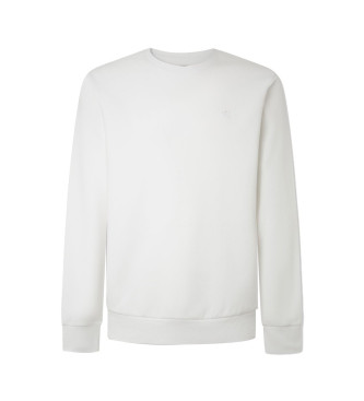 Hackett London Sweat en double tricot blanc