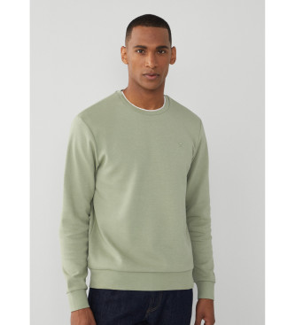 Hackett London Green double knit sweatshirt 
