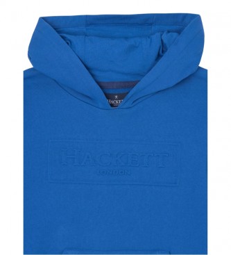 Hackett London Emboss sweater blauw