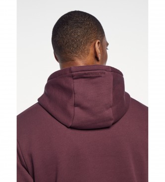 Hackett London Embossed Hooded Sweatshirt purple