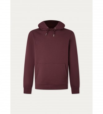 Hackett London Embossed Hooded Sweatshirt purple