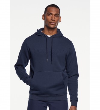 Hackett London Sweatshirt met capuchon in relif marine