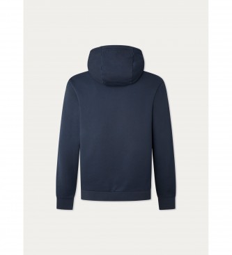 Hackett London Sweatshirt met capuchon in relif marine