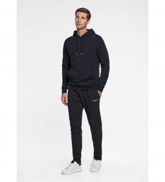 Hackett London Sweat  capuche emboss noir