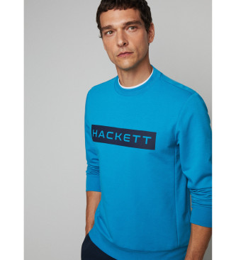 Hackett London Bluza Essential niebieska