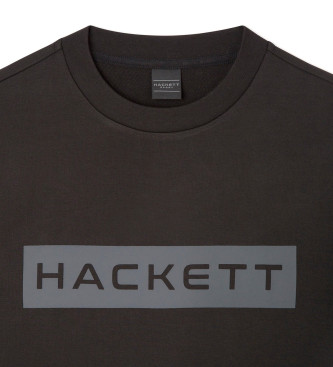 Hackett London Felpa nera essenziale