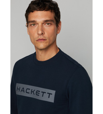 Hackett London Bluza Essential Sp navy
