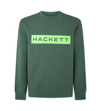 Hackett London Felpa verde Essential Sp