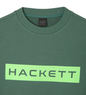 Hackett London Felpa verde Essential Sp