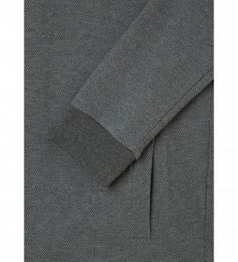 Hackett London Fischgrt-Sweatshirt grau