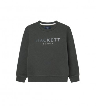 Hackett London Sweatshirt Logo Groen Print