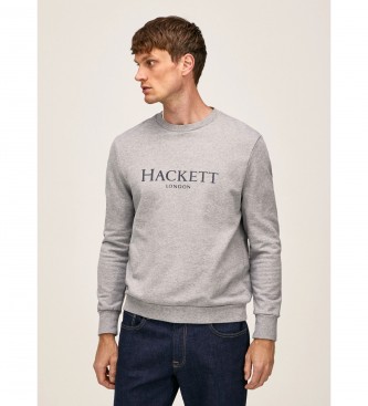 Hackett Sweat-shirt à logo London Crew gris