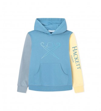 Hackett London Sweatshirt Multi Big Logo blue