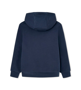 Hackett London Marineblaues Fleece-Sweatshirt