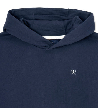 Hackett London Marineblaues Fleece-Sweatshirt