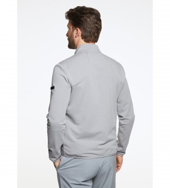 Hackett London Camisola Semi Quilted Sweatshirt cinzenta