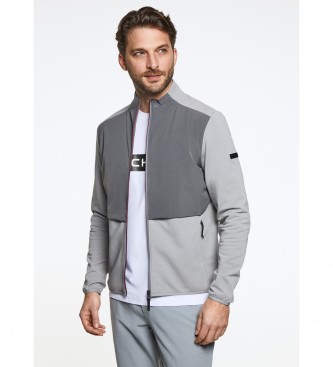 Hackett London Semi Quilted Sweatshirt grijs