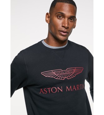 Hackett London AMR sweatshirt i bomuld sort